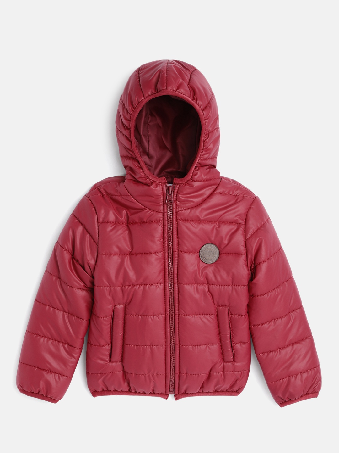 

U.S. Polo Assn. Kids Boys Maroon Solid Bomber Jacket
