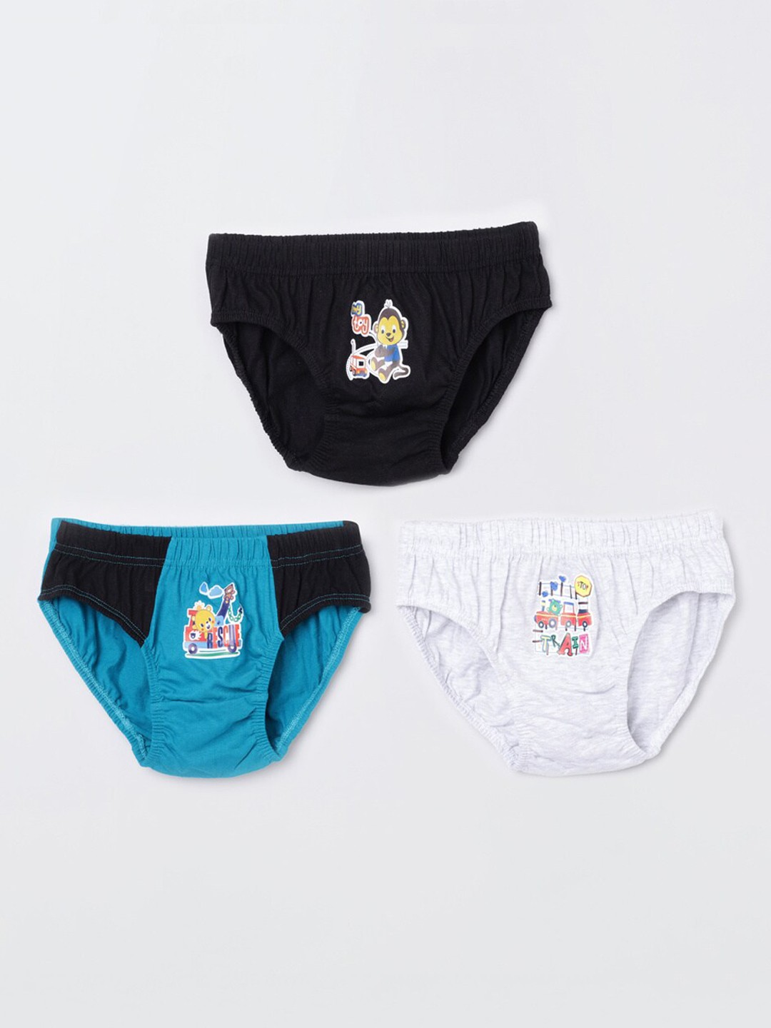 

max Boys Pack of 3 Assorted Basic Briefs