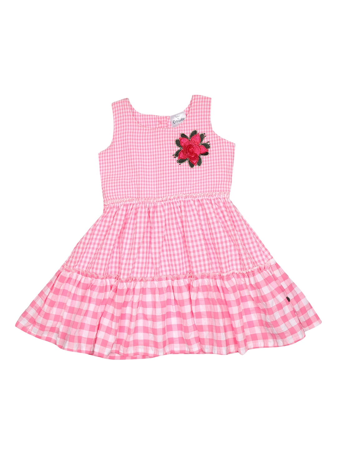 

Doodle Pink Checked Dress