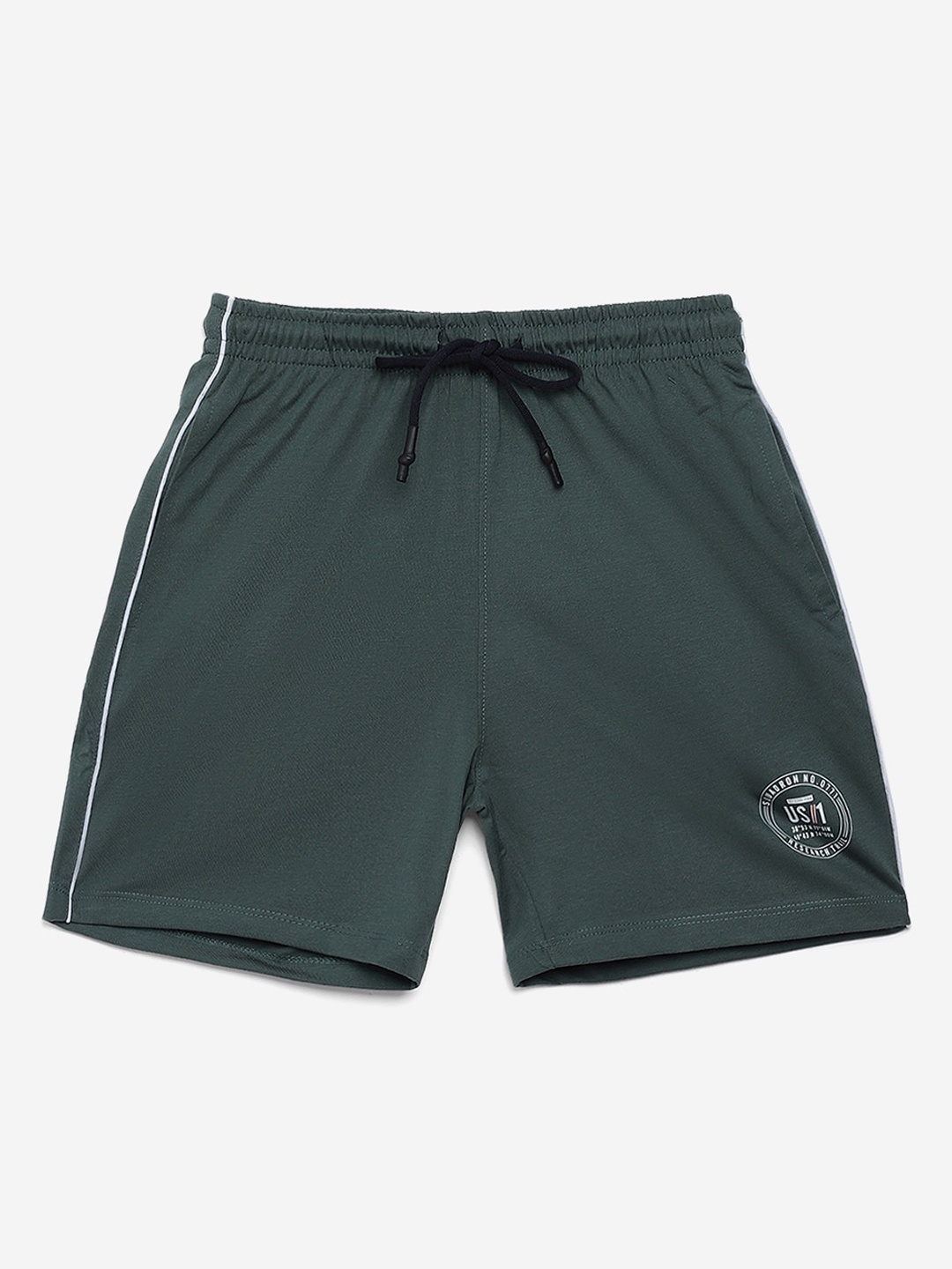 

Octave Boys Olive Green Mid-Rise Regular Shorts