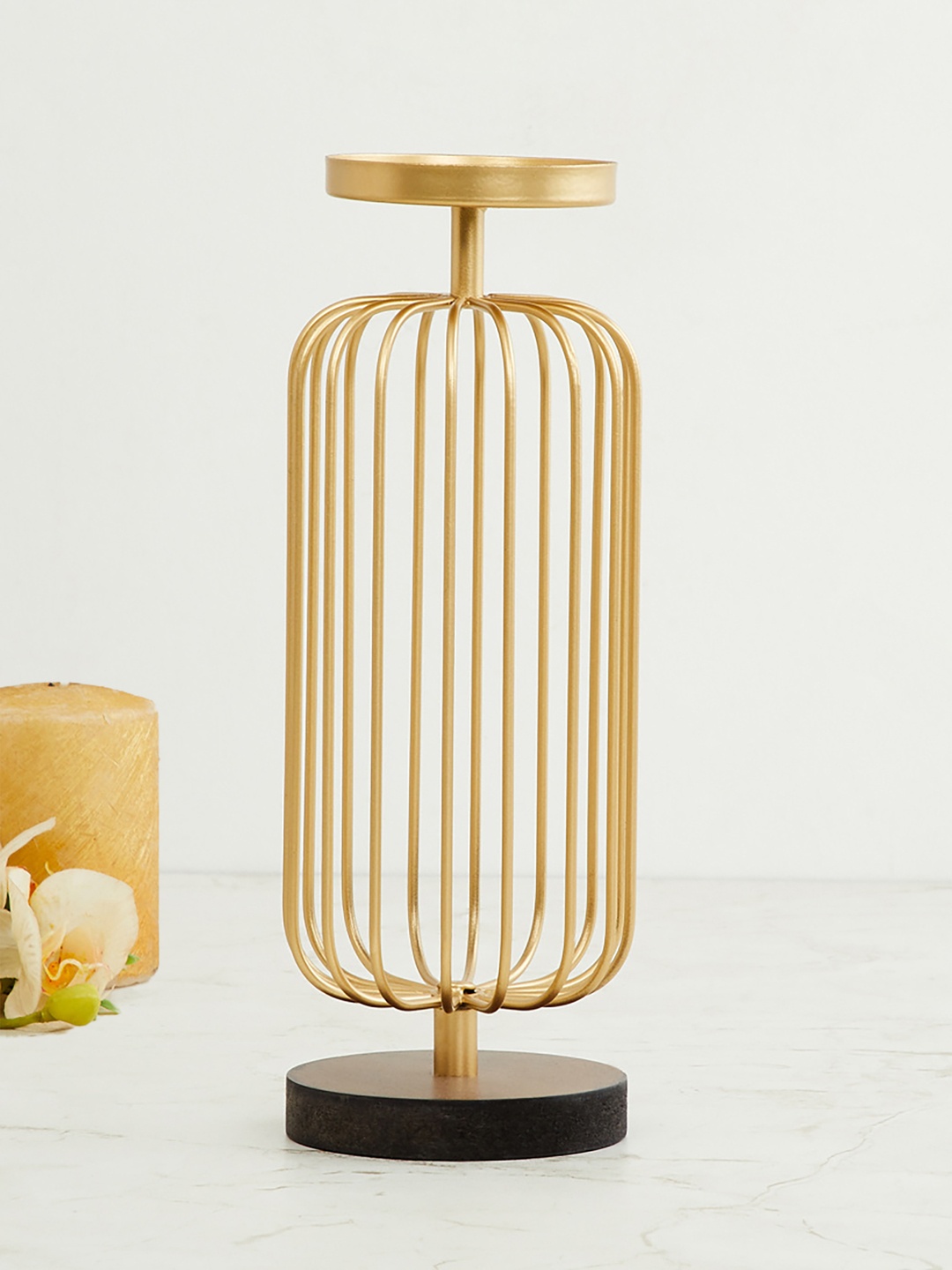 

Home Centre Gold-Toned Leon Wired Candle Holder
