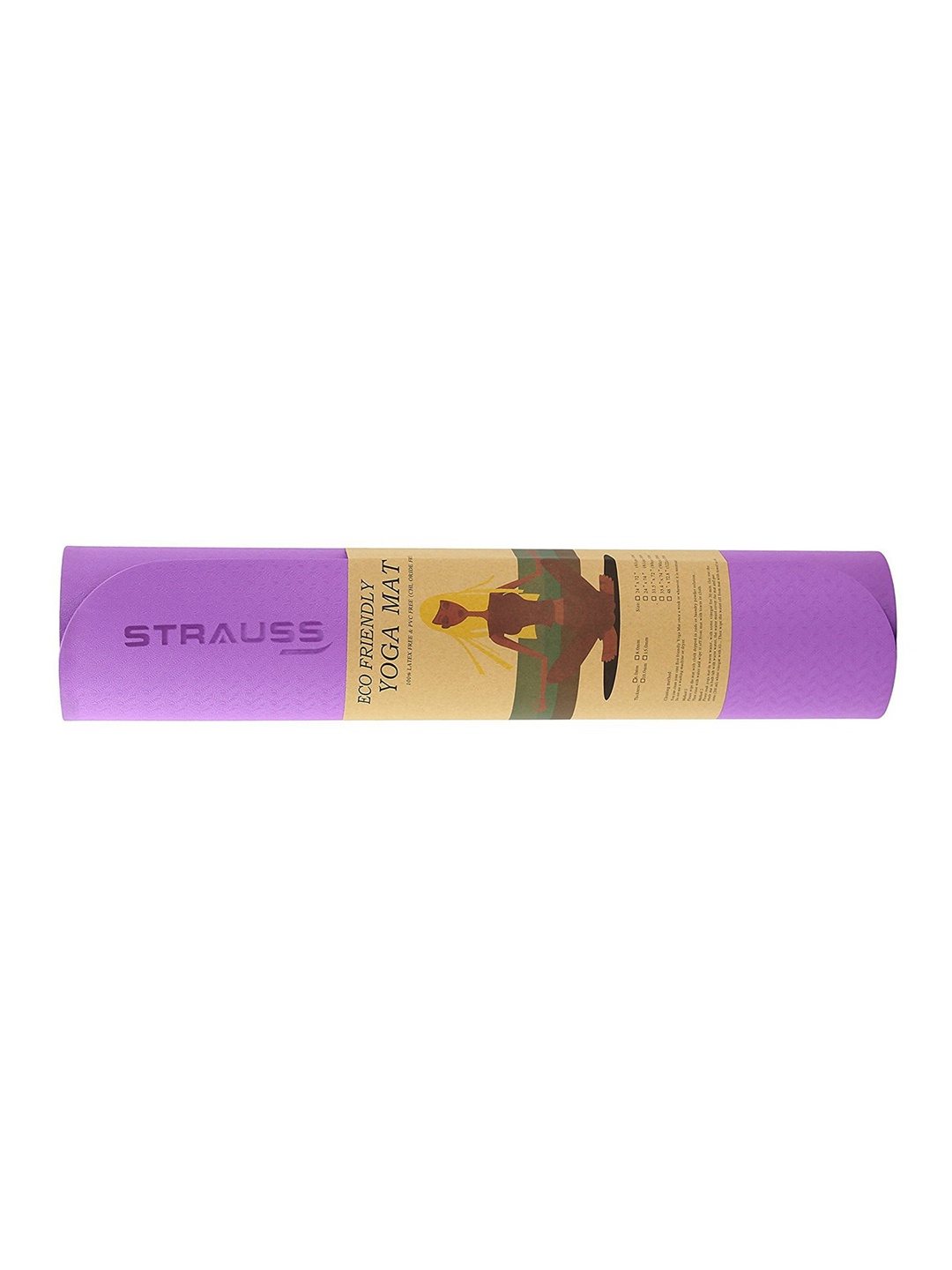 

STRAUSS Purple Solid Eco-Friendly 6 mm Yoga Mat