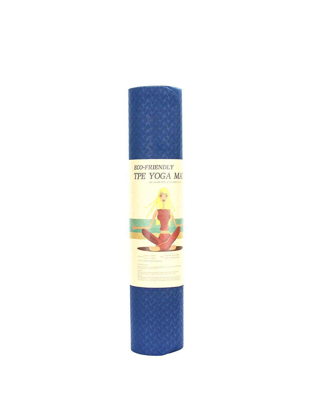 

STRAUSS Blue Solid TPE Eco-Friendly 6 mm Yoga Mat