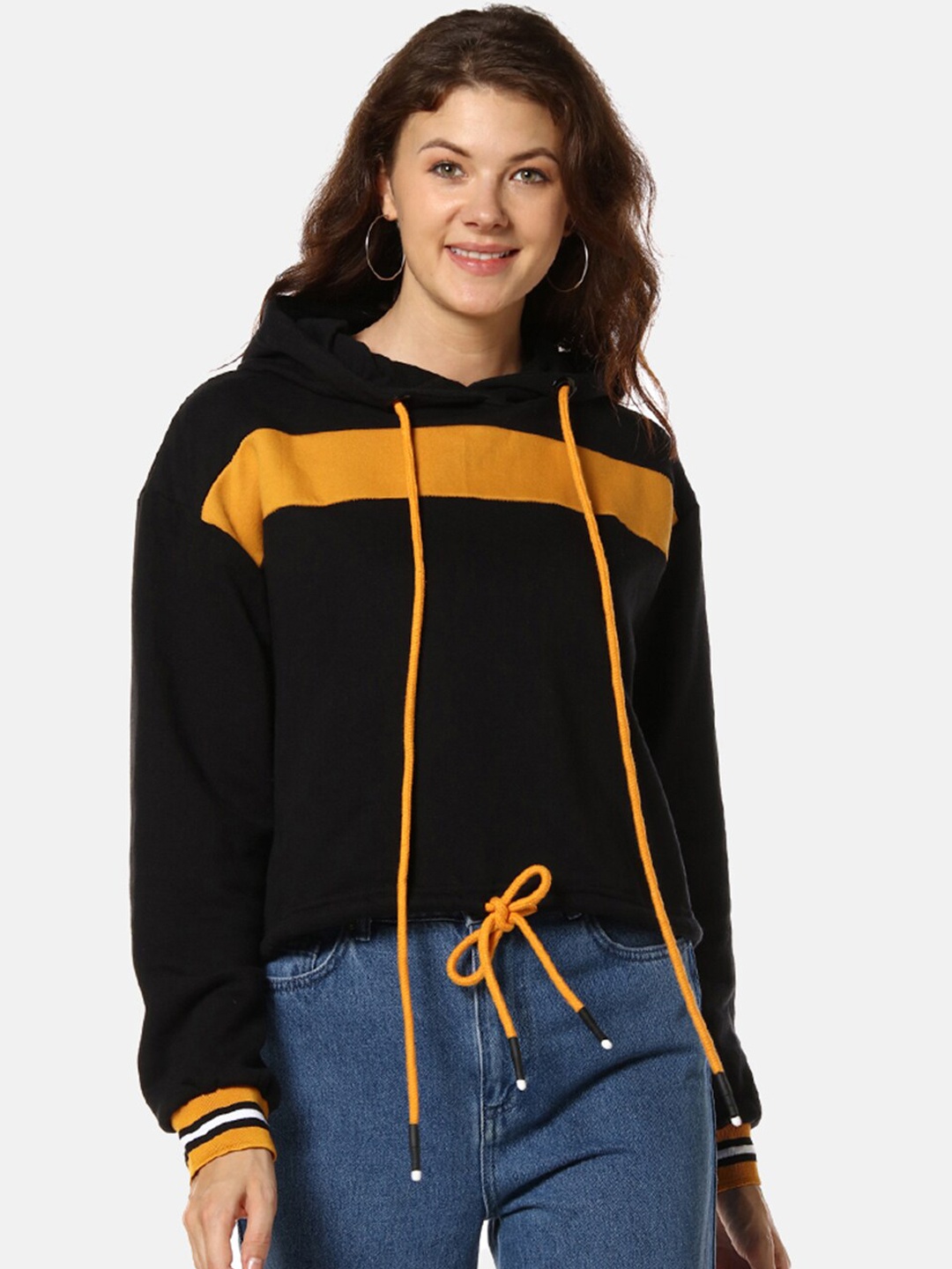 

Campus Sutra Women Black Sweatshirt
