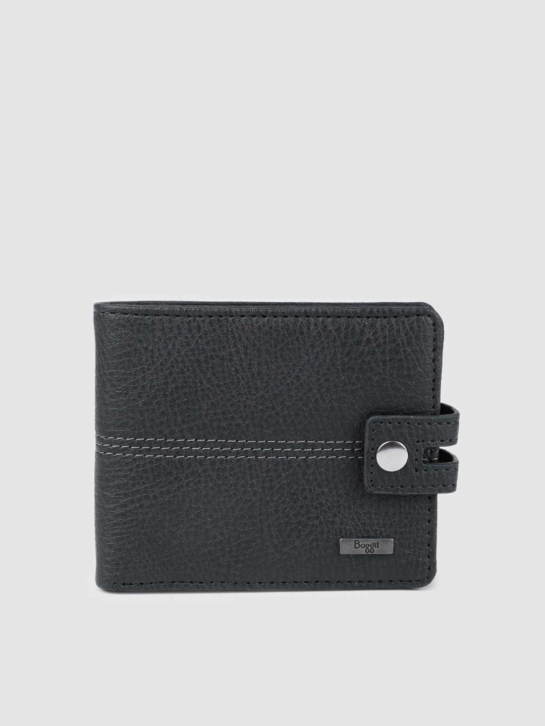 

Baggit Men Navy Blue Solid Two Fold Wallet