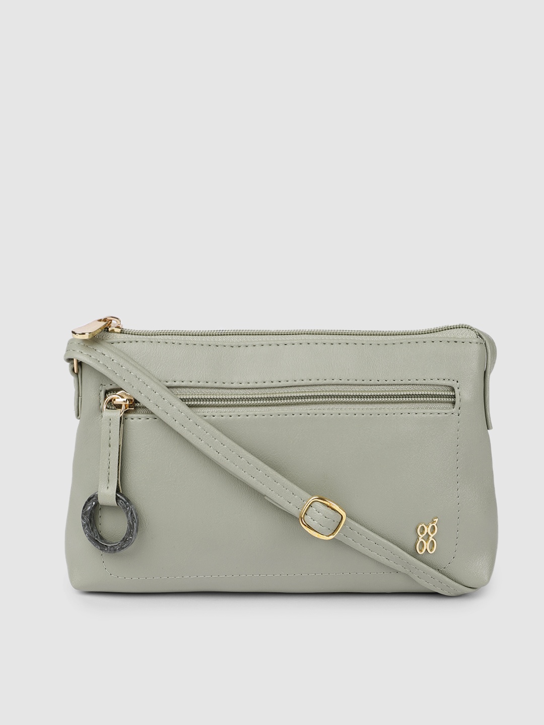 

Baggit Green Solid Purse with Shoulder Strap