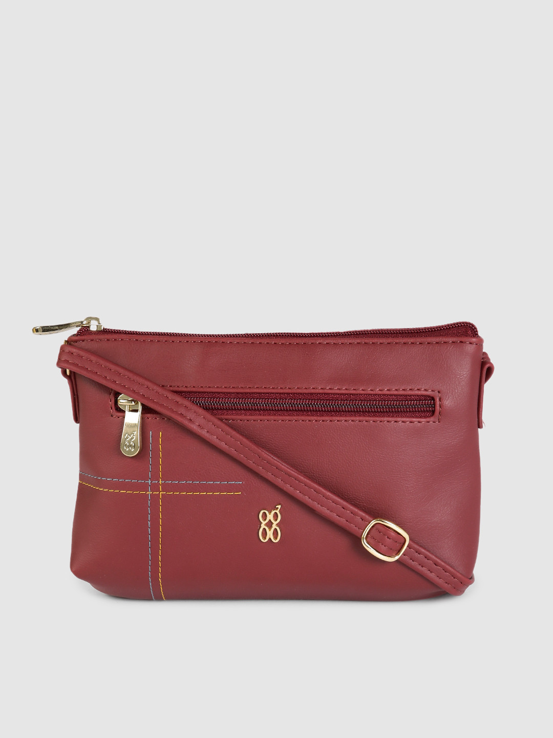 

Baggit Maroon Structured Sling Bag