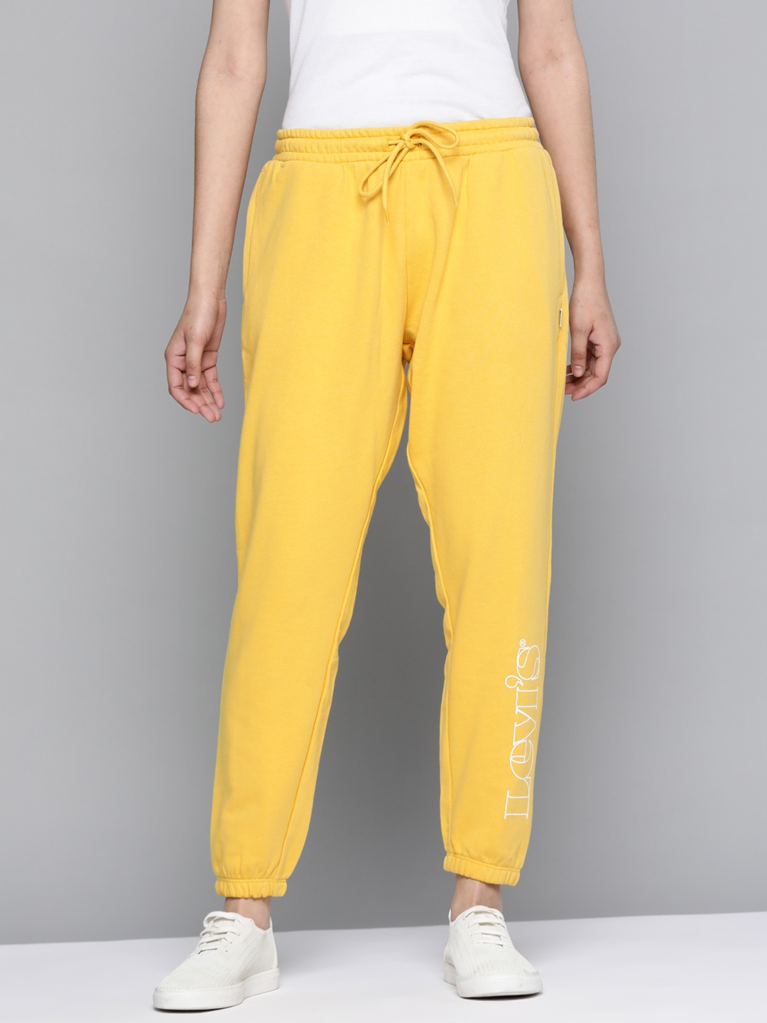 

Levis Women Yellow Solid Joggers