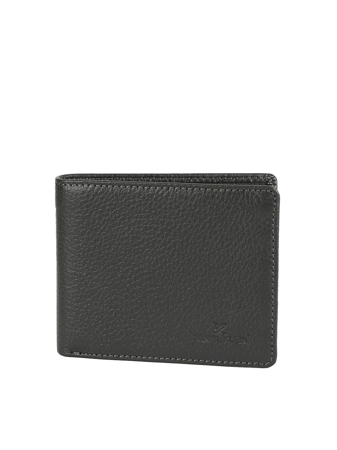 

Daniel Klein Men Black Textured Leather Two Fold Wallet