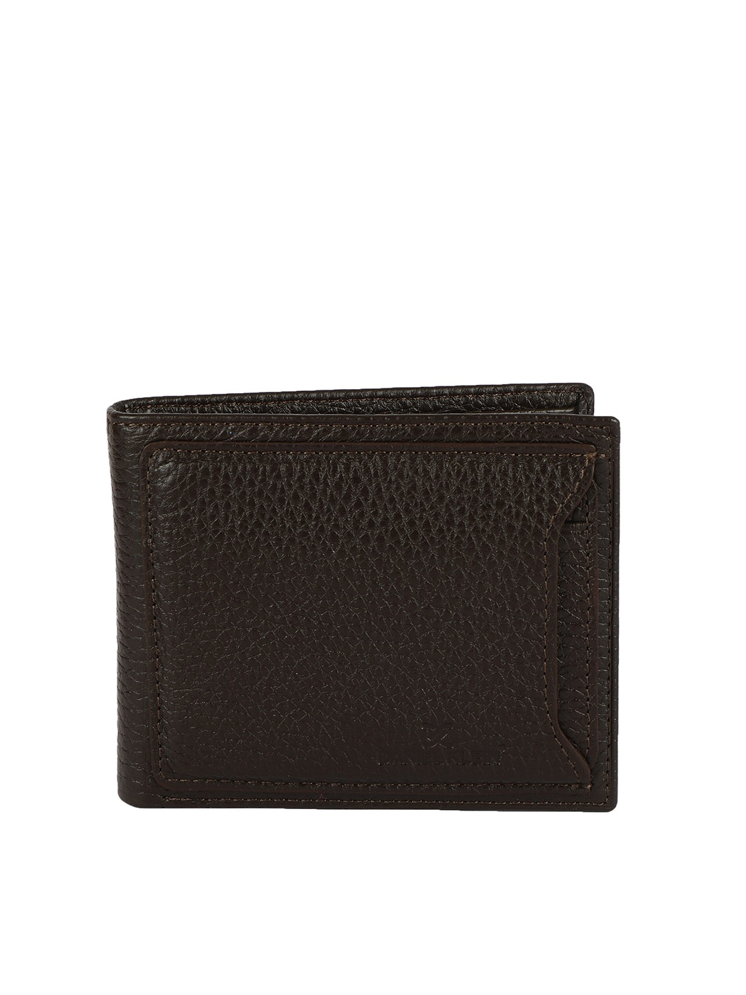 

Daniel Klein Men Black Textured Leather Two Fold Wallet