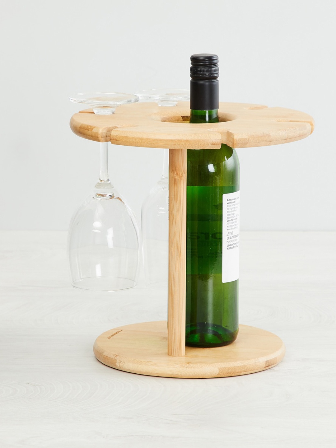 

Home Centre Beige Orion-Edulis Bamboo Wine & Cup Holder