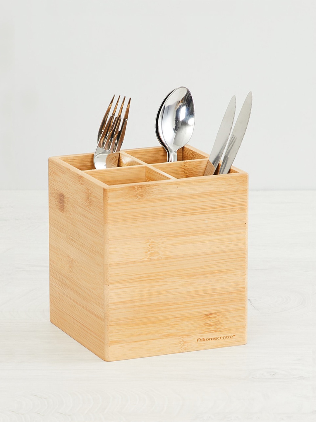 

Home Centre Beige Orion-Edulis Solid Bamboo Cutlery Holder