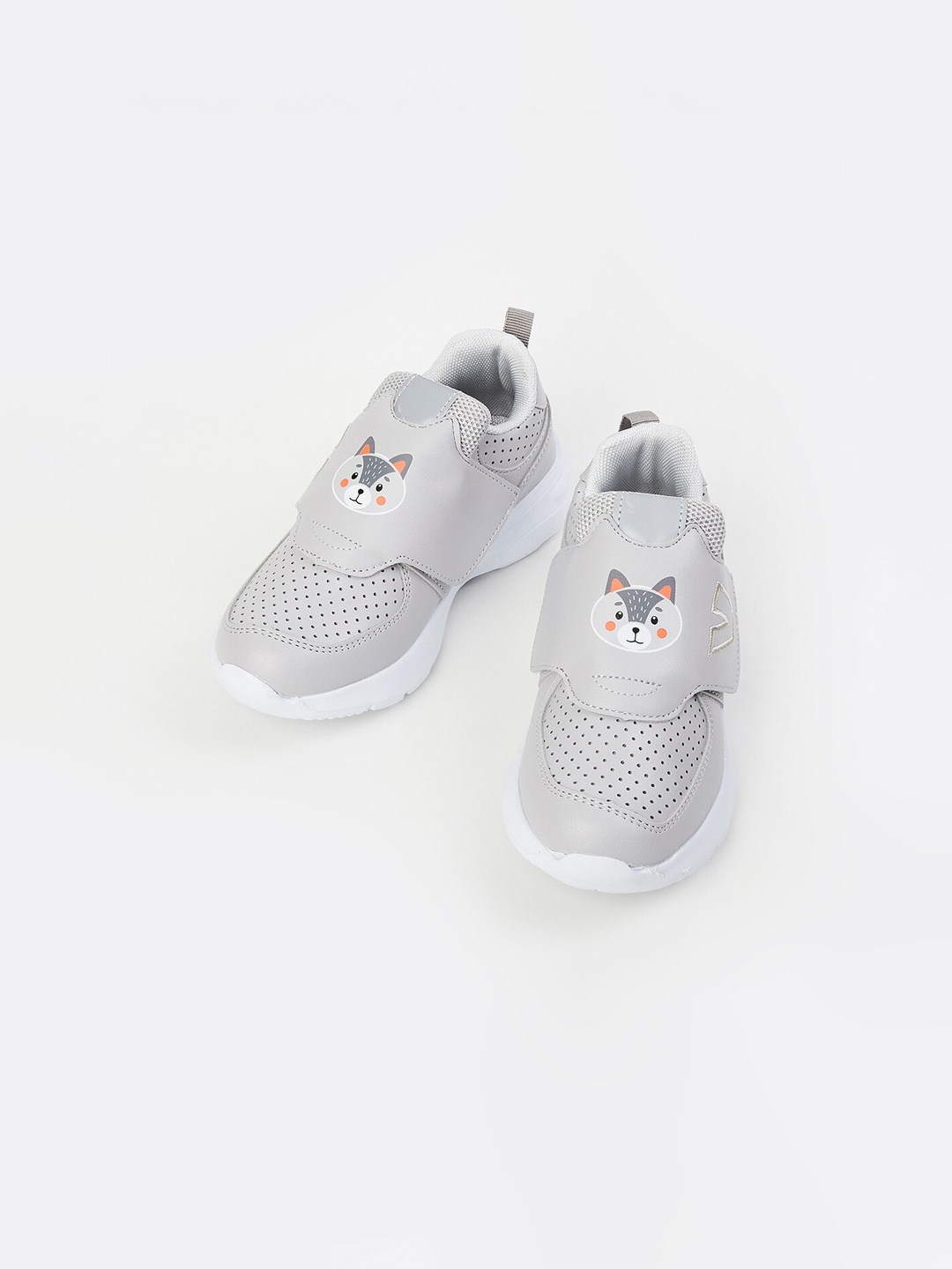 

Fame Forever by Lifestyle Boys Grey Perforated Slip-On Sneakers