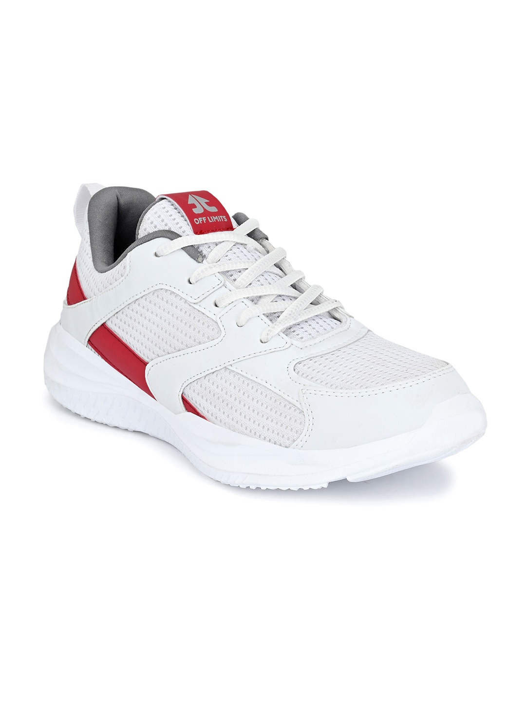

OFF LIMITS Women White Mesh Running Non-Marking Shoes