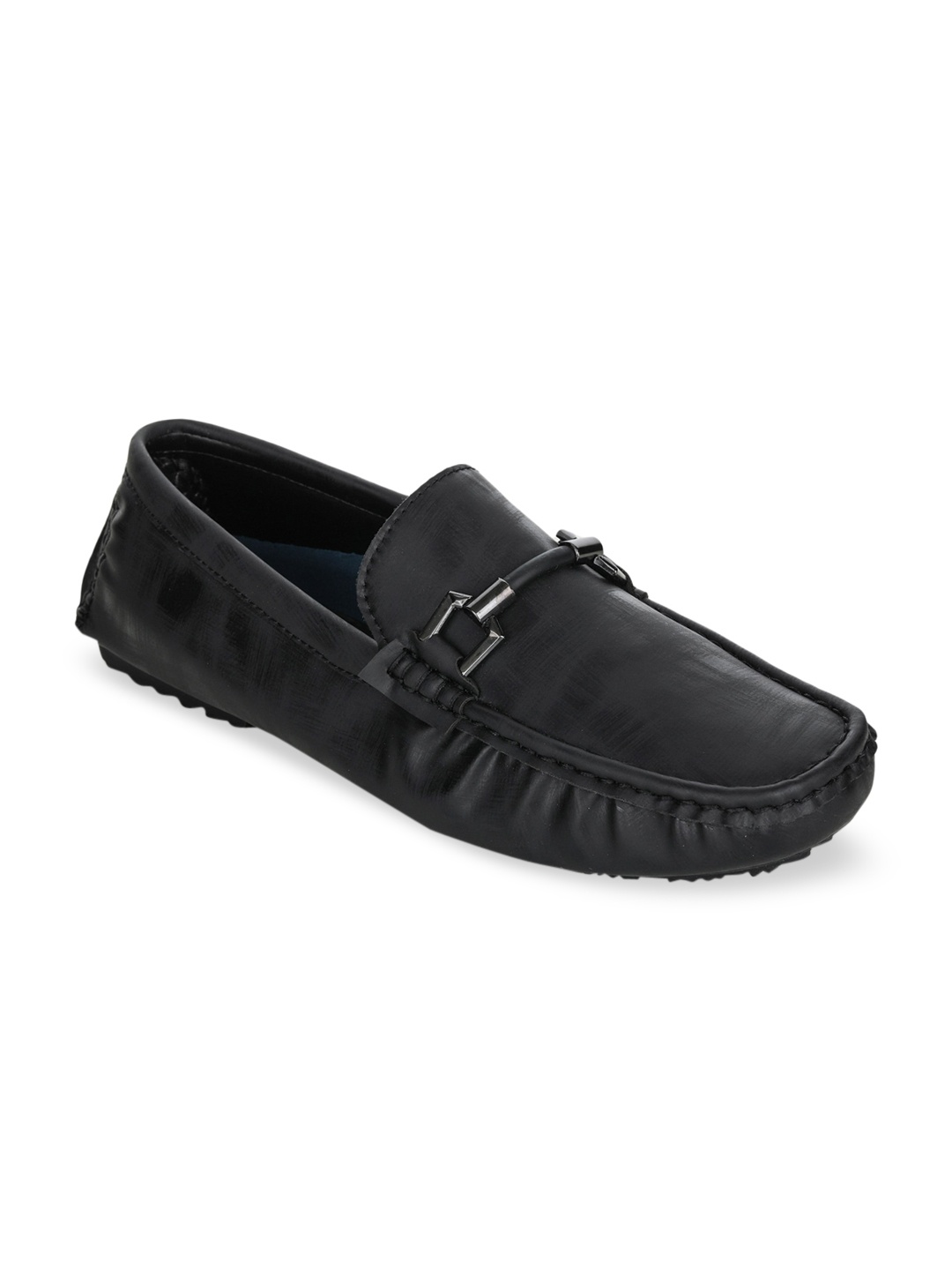 

Liberty Men Black PU Driving Shoes