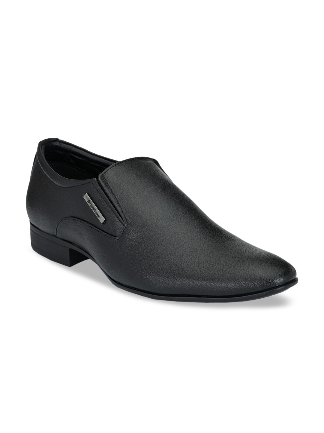 

Alleviater Men Black Solid Formal Slip-on Shoes