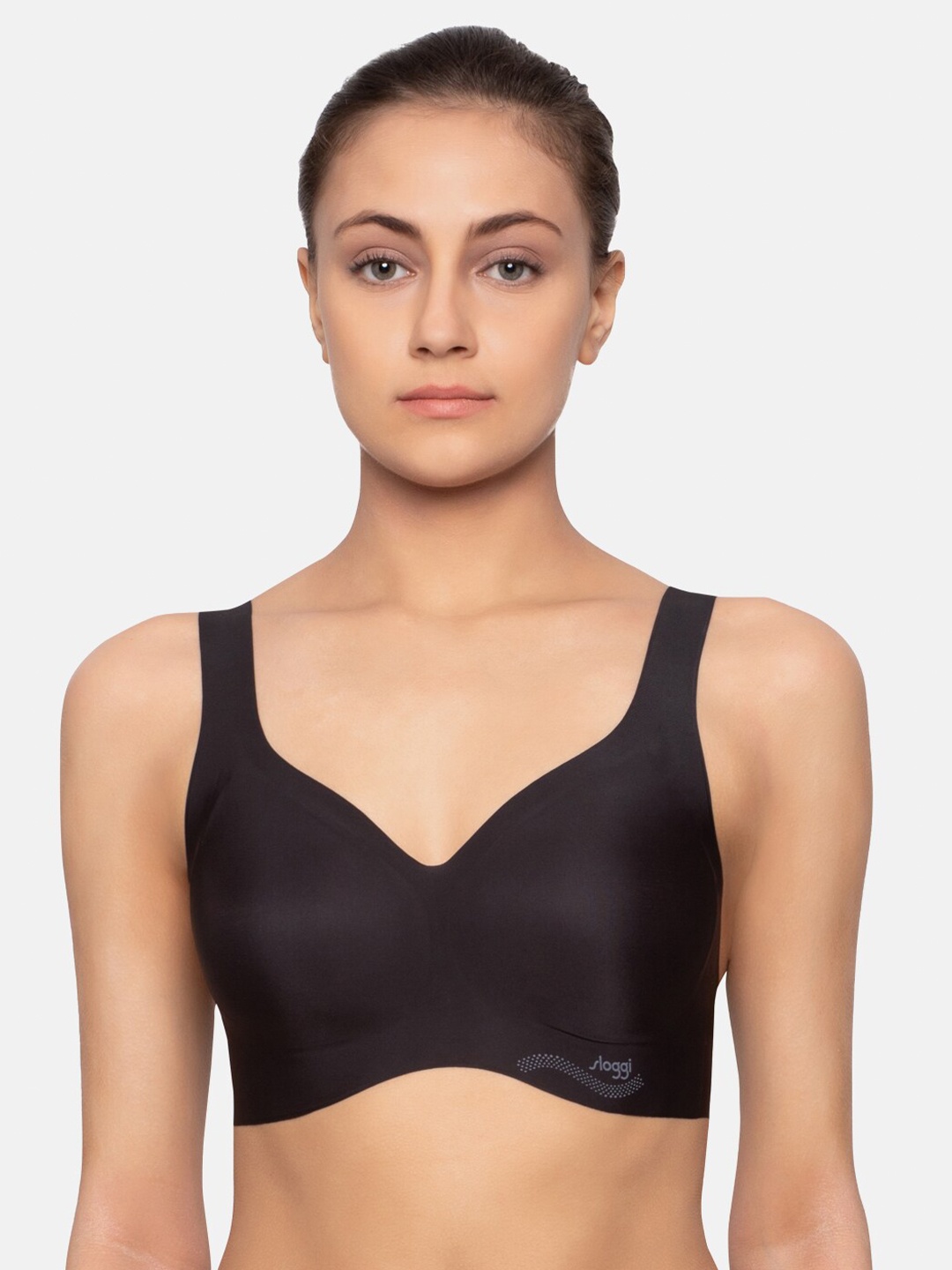 

Sloggi Women Zero Feel Bralette EX Ultra Light Padded Wireless Seamless Bra, Black