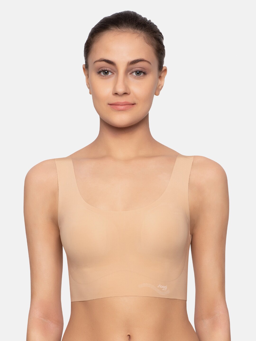 

Sloggi Women Zero Feel Top EX Ultra Light Seamless Removable Padded Wireless Bra, Beige