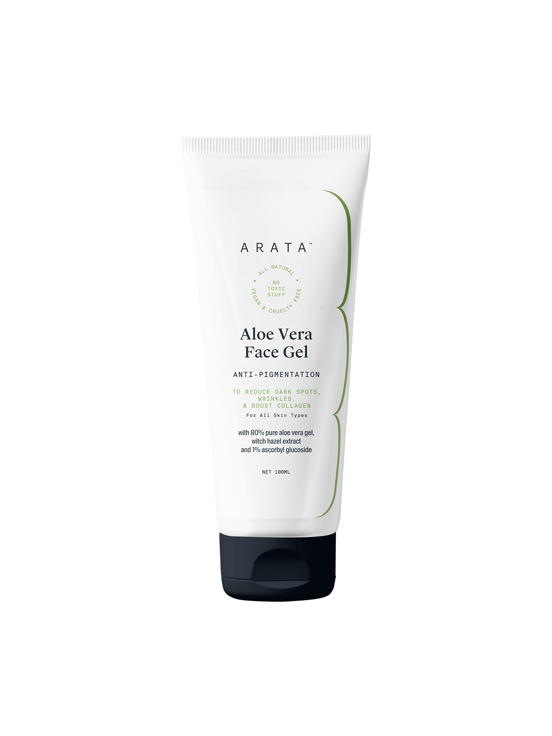 

ARATA Transparent Aloe Vera Face Gel With Pure Aloe Vera Ascorbyl Glucoside & Witch Hazel