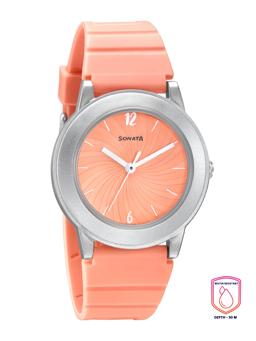 

Sonata Women Orange Printed Dial & Orange Straps Analogue Watch