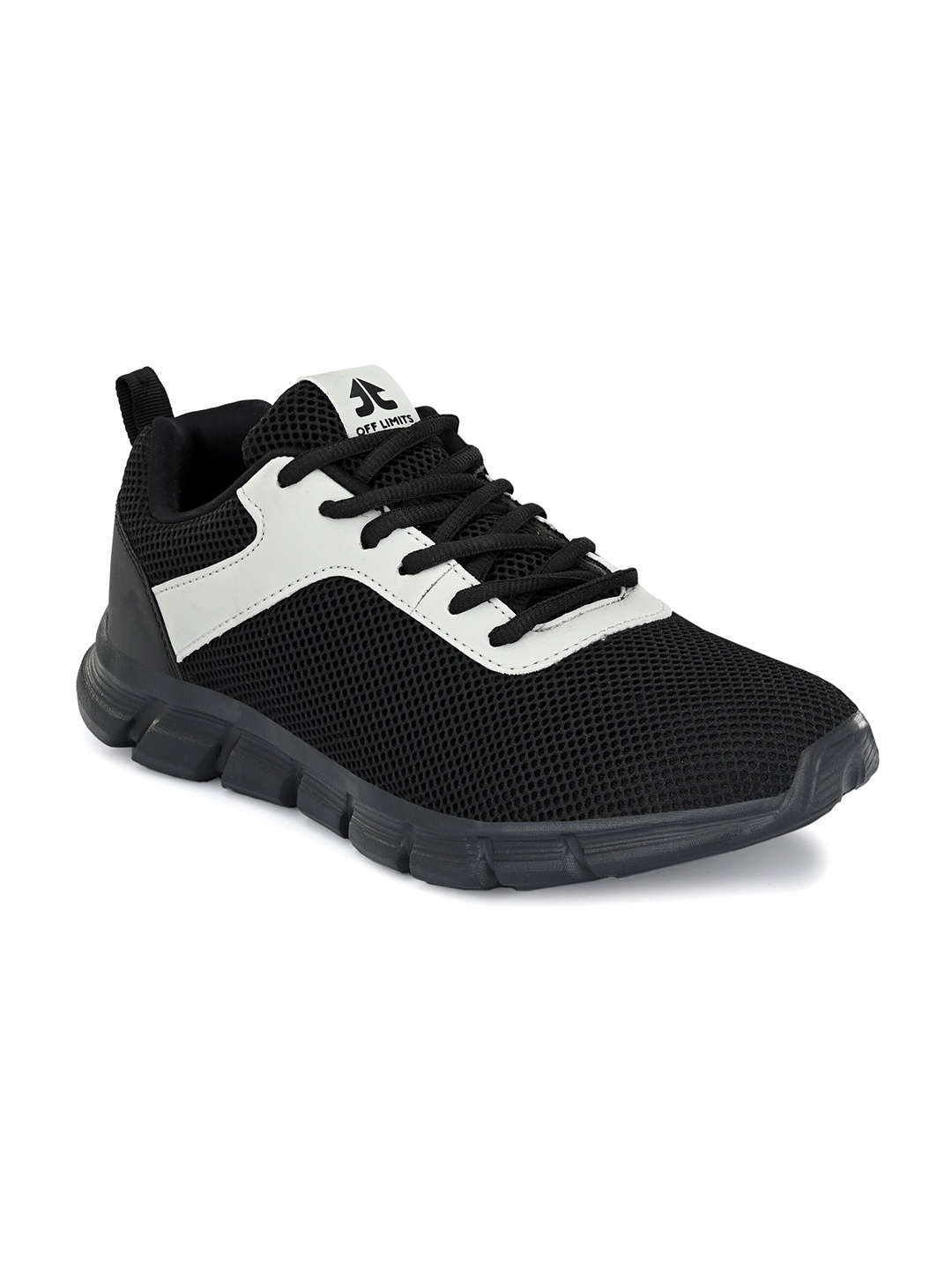 

OFF LIMITS Men Black Mesh Running Non-Marking Shoes