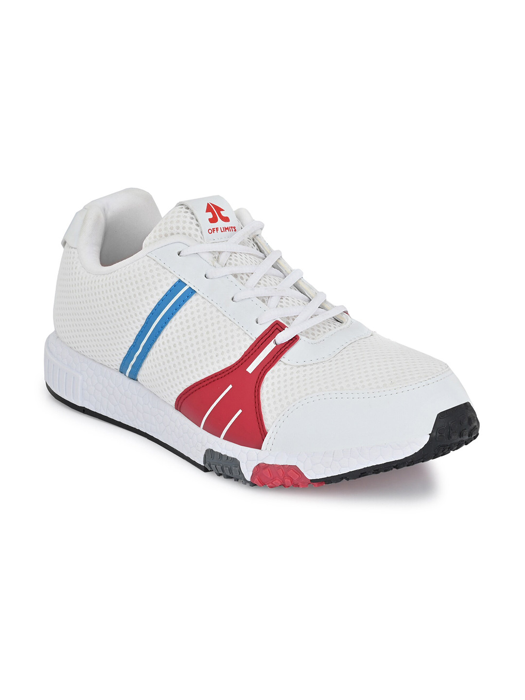 

OFF LIMITS Men White Mesh Running Non-Marking Shoes