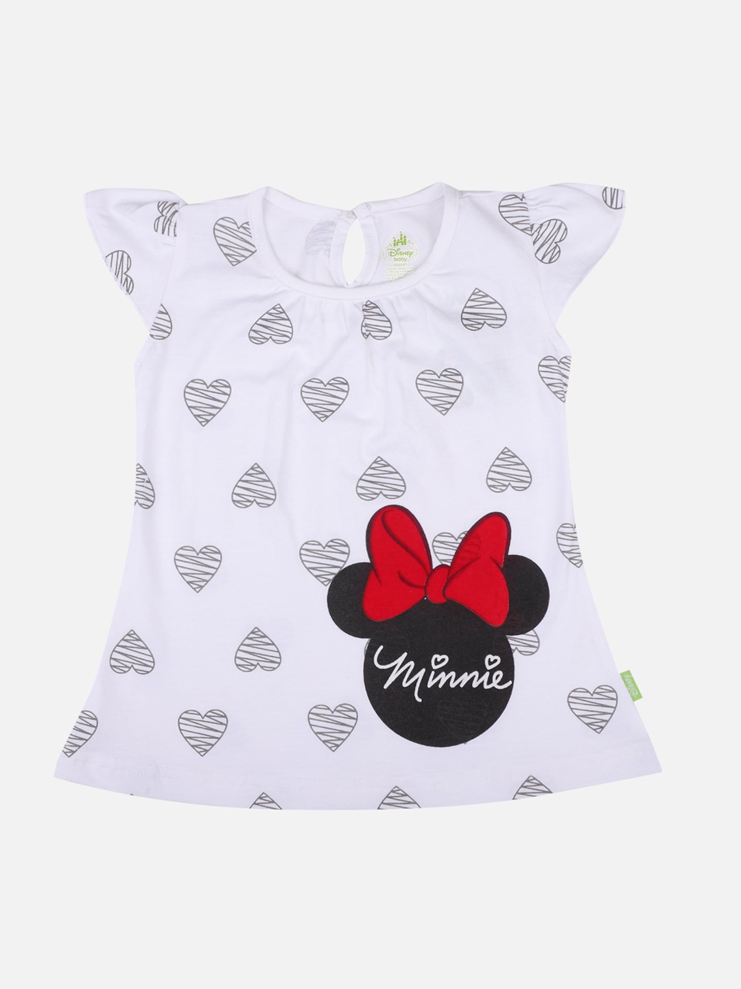 

Bodycare First Off White & Grey Minnie Mouse Print A-Line Dress