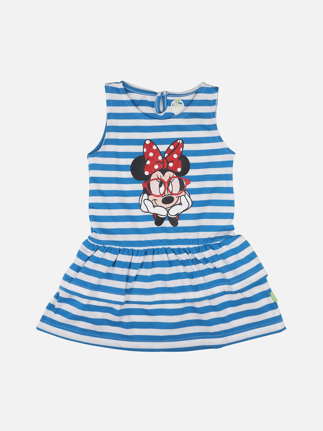 

Bodycare First Blue Striped Minnie Mouse Print Dress