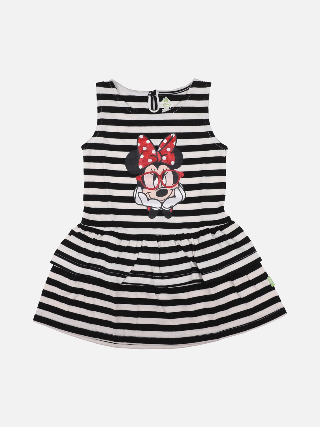 

Bodycare First Black Stripes Minnie Mouse Printed Dress