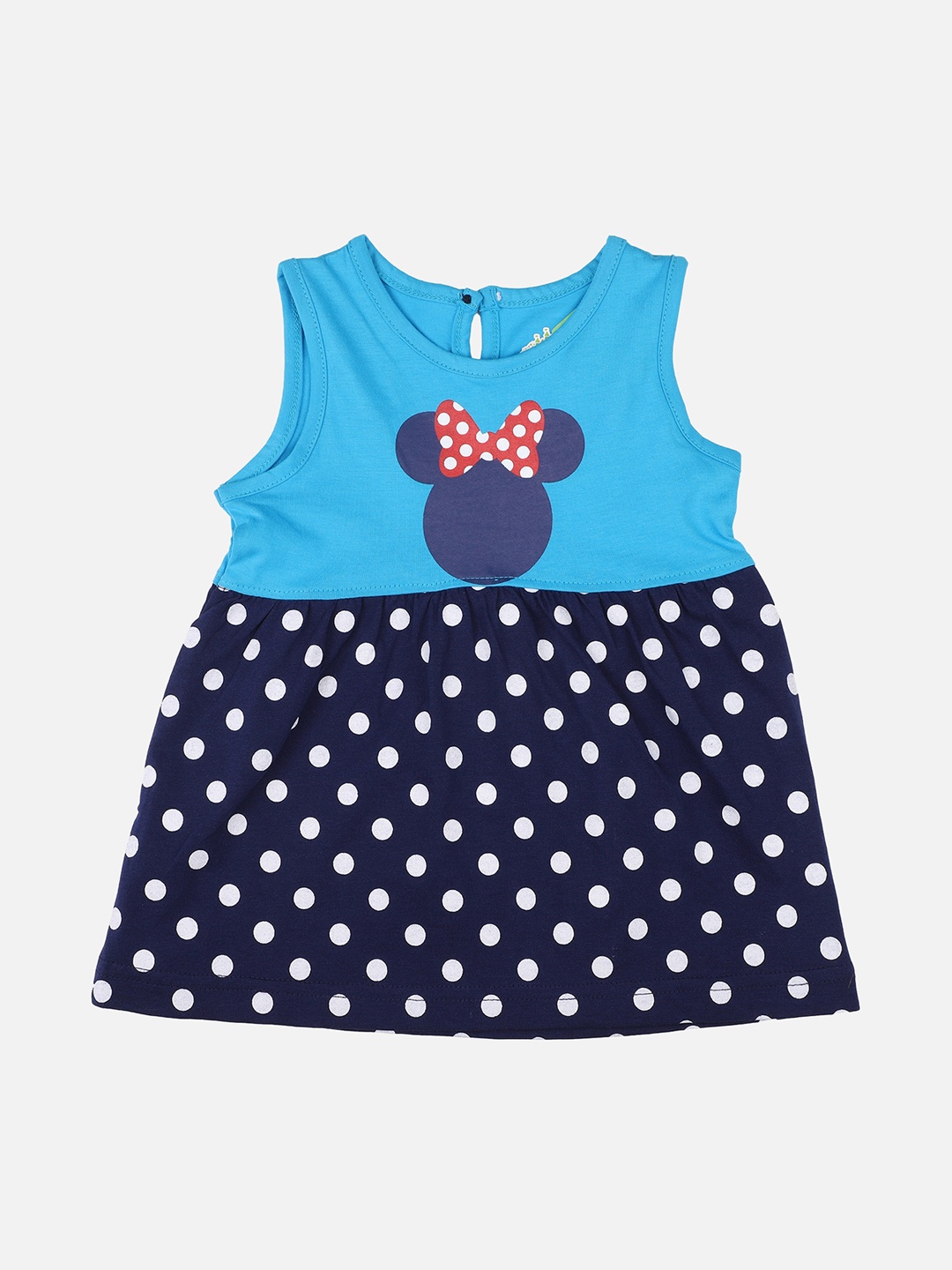 

Bodycare First Girls Minnie Mouse Printed A-Line Dress, Blue