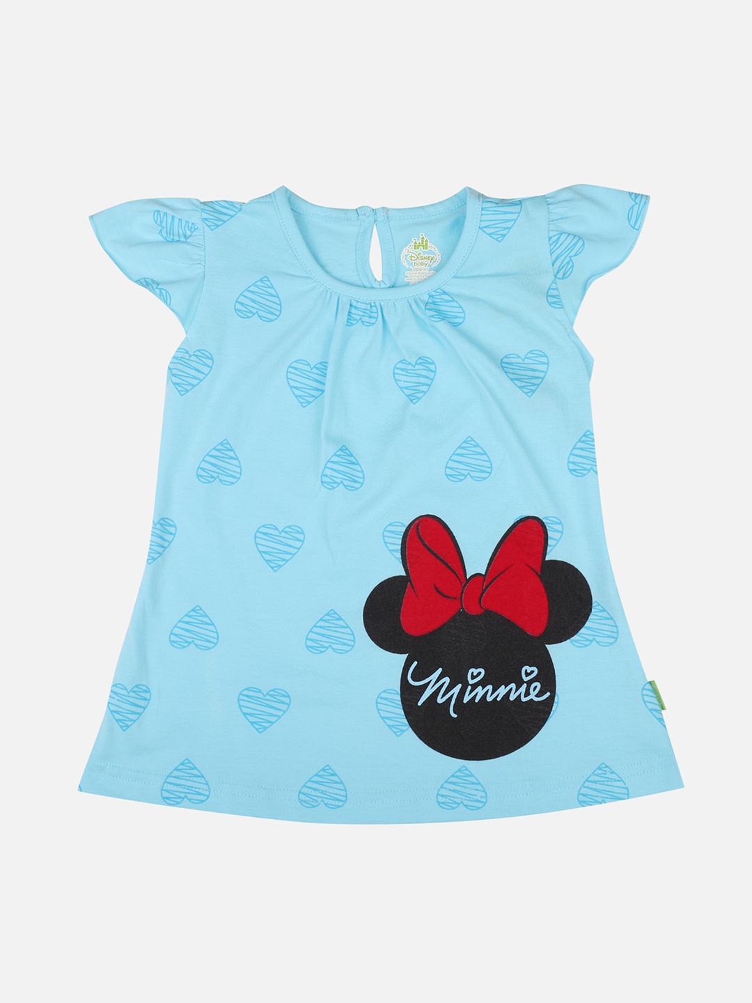 

Bodycare First Blue Printed A-Line Dress