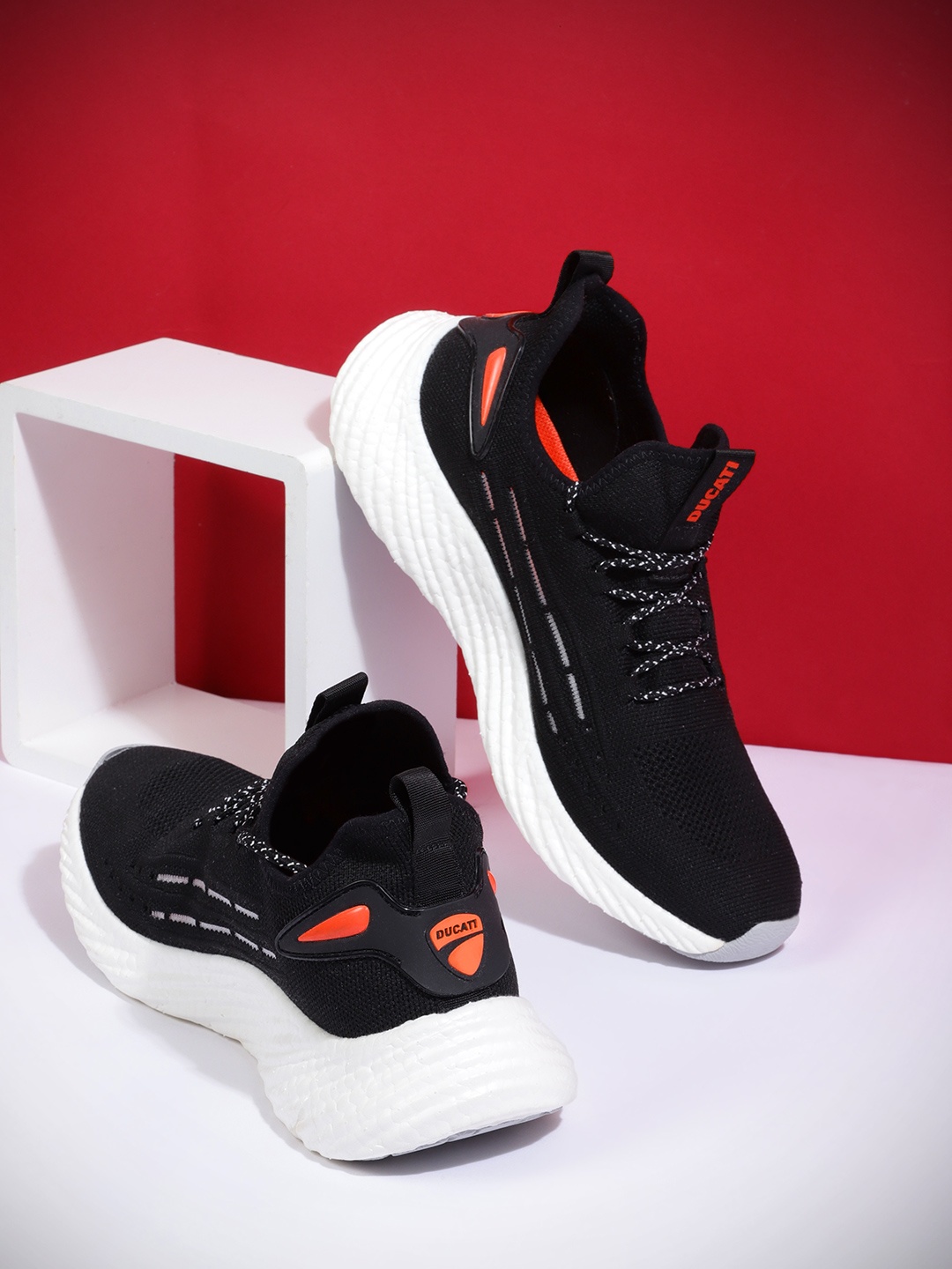 

Ducati Men Black Mesh Running Shoes