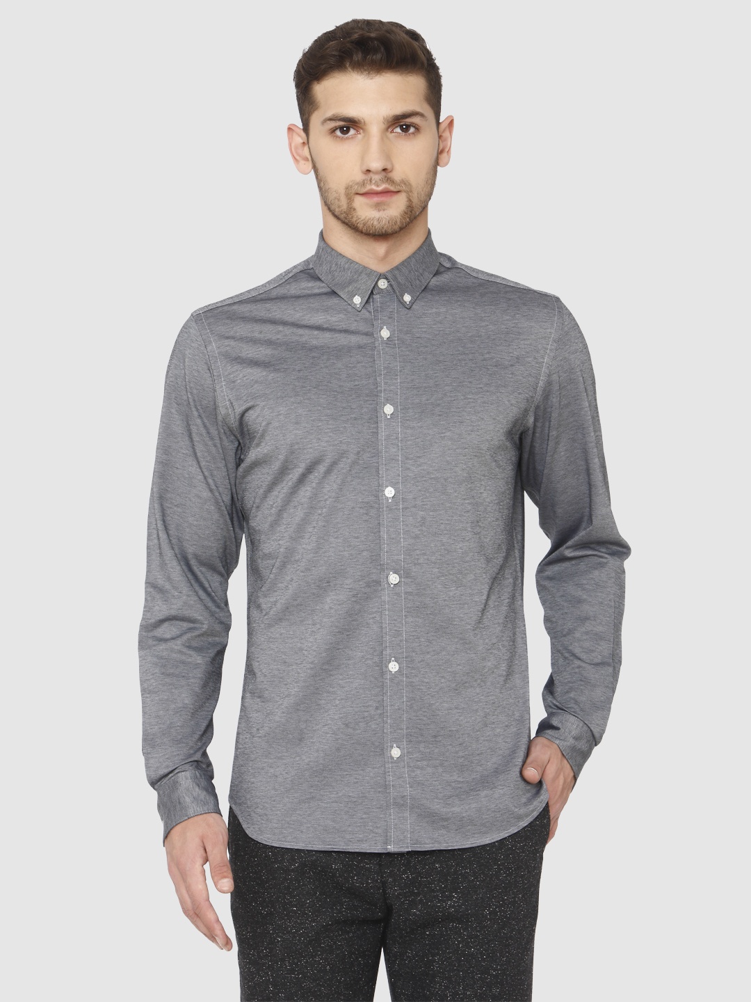 

SELECTED Men Blue Slim Fit Opaque Casual Shirt