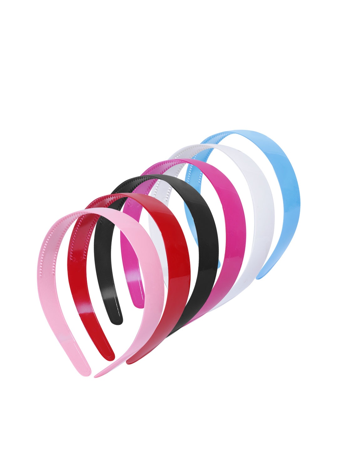 

CHANDERKASH Women Set of 6 Solid Hairbands, Multi