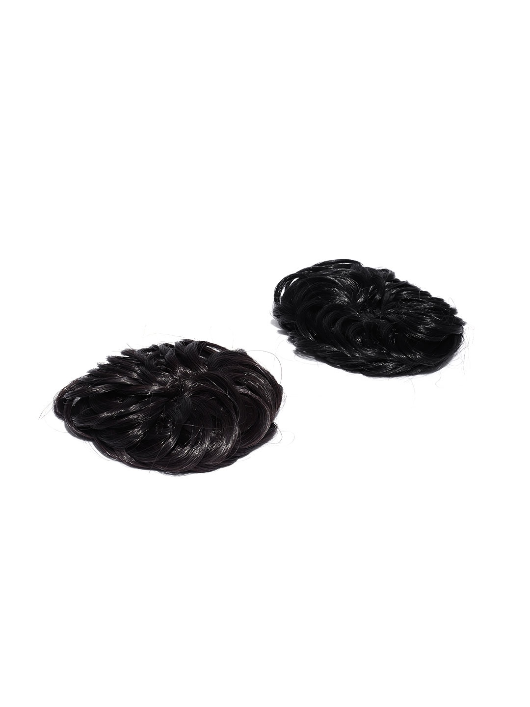 

CHANDERKASH Set of 2 Large Bun Nylon and Synthetic Hair Extensions, Black