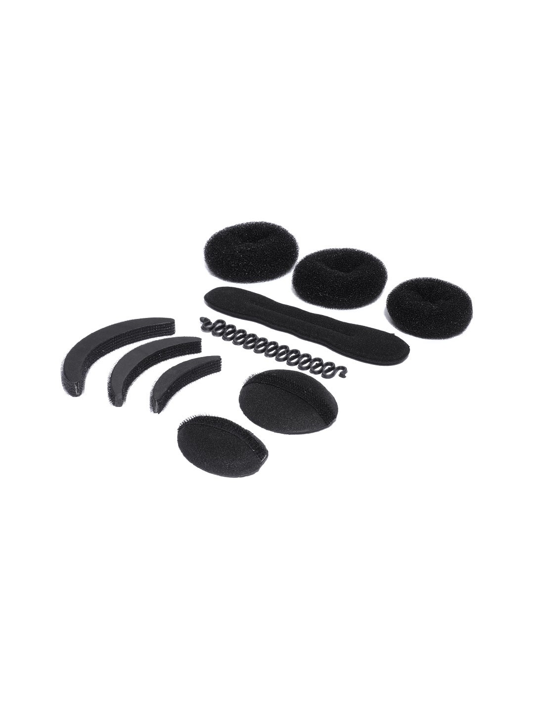 

CHANDERKASH Women Set of 10 Black Hair Accessories