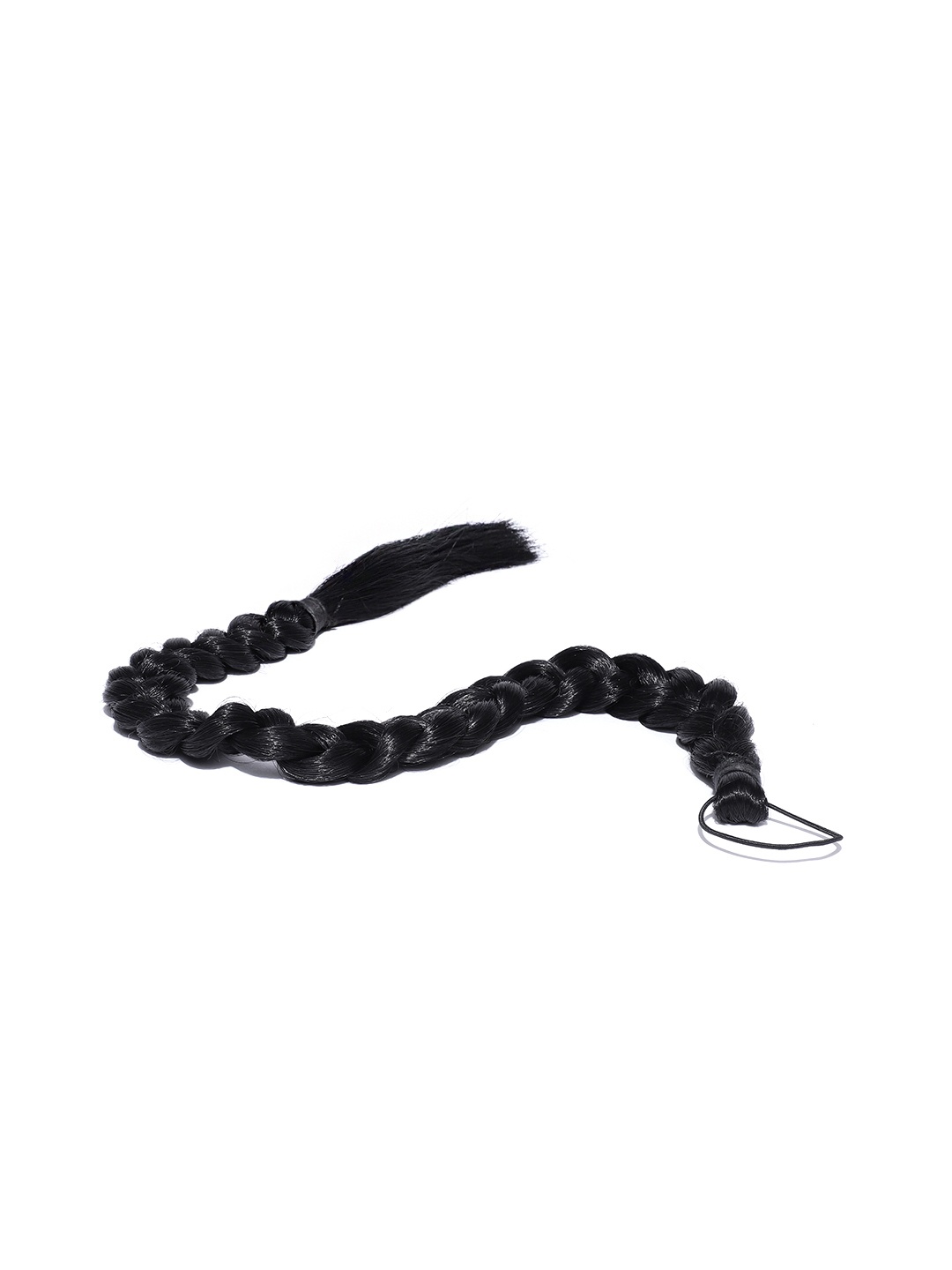 

CHANDERKASH Black Braided Nylon and Synthetic Hair Extension