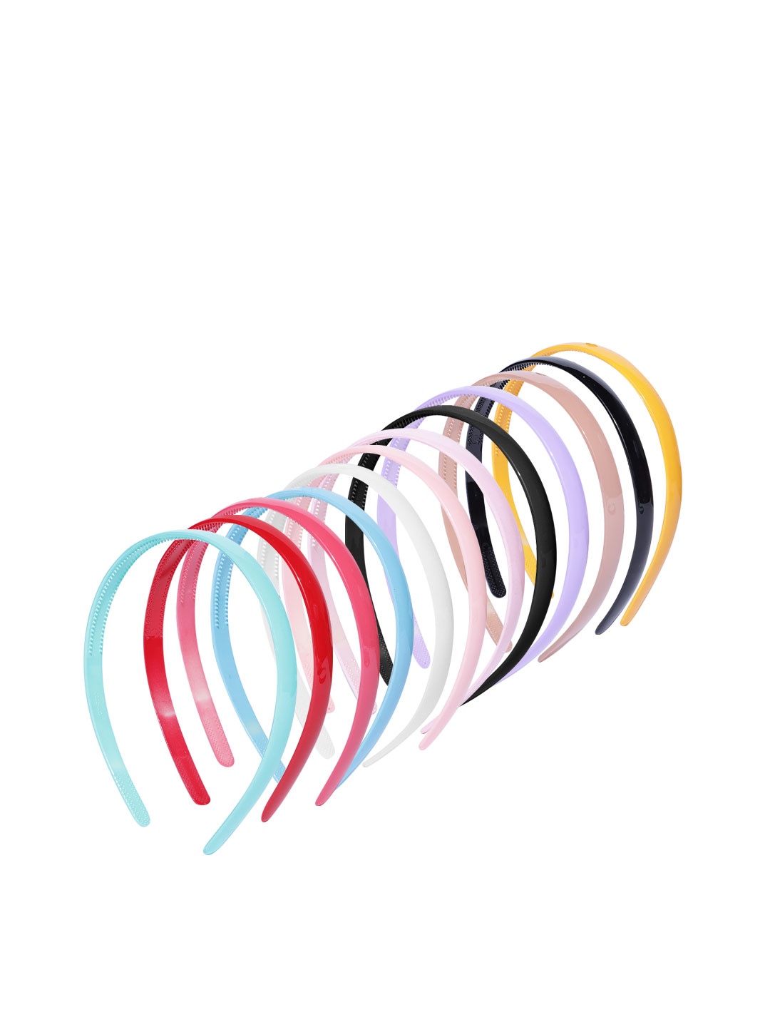 

CHANDERKASH Women Set of 12 Solid Hairbands, Multi