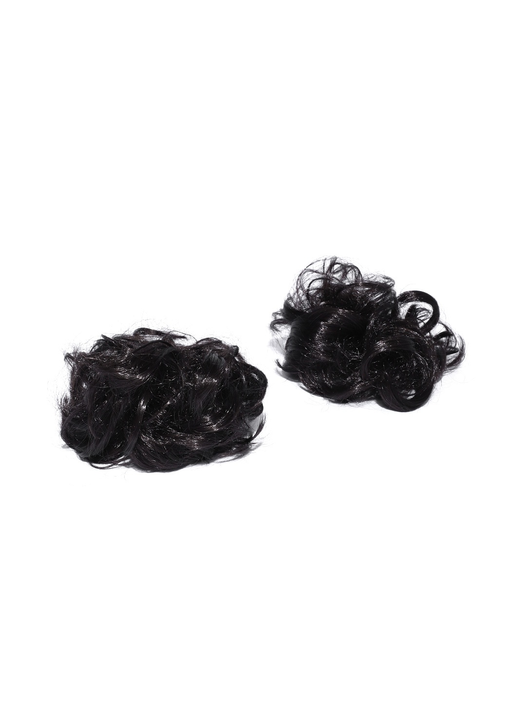 

CHANDERKASH Set of 2 Coffee Brown Bun Nylon and Synthetic Hair Extensions
