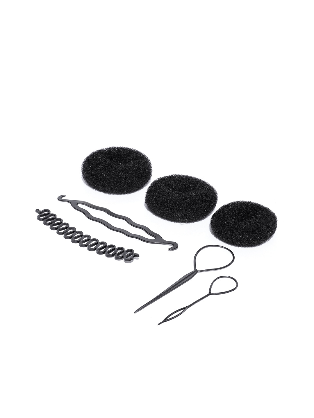 

CHANDERKASH Set of 7 Fashion Hair Accessories, Black