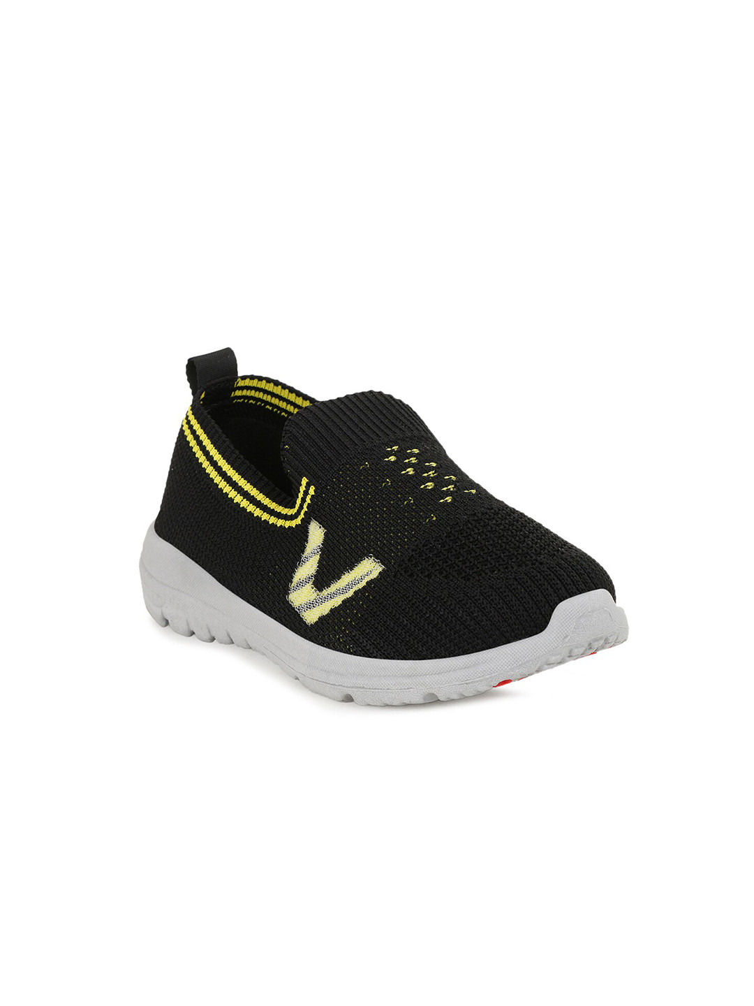 

Campus Kids Black & Yellow Mesh Running Shoes