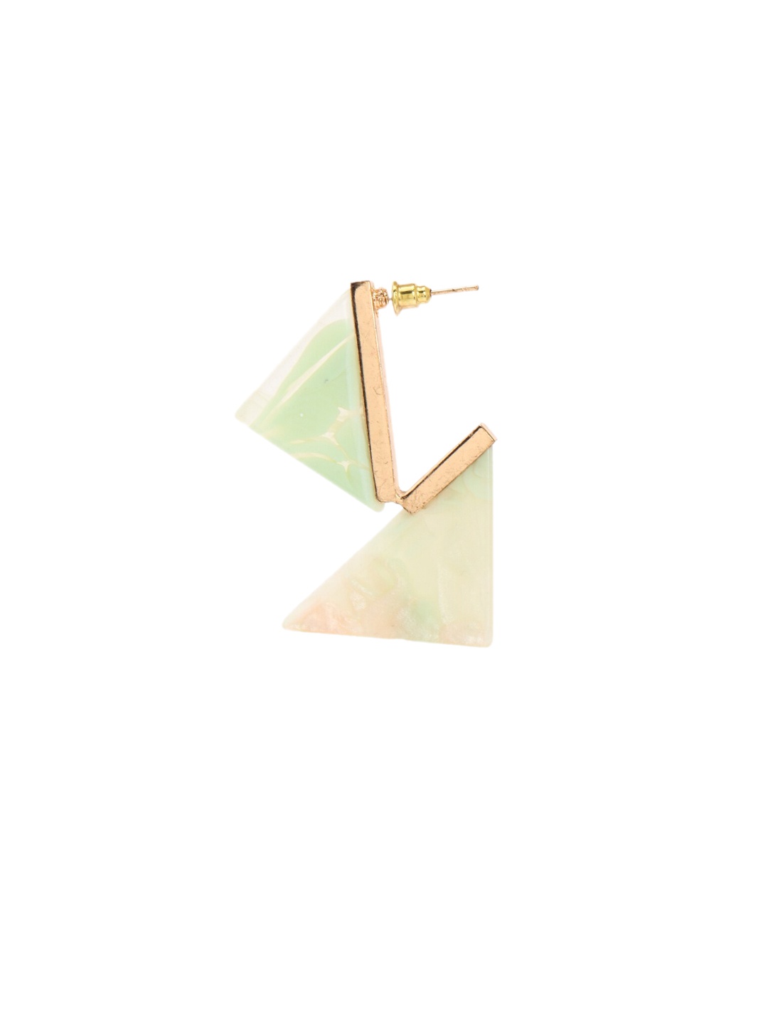 

FOREVER 21 Women Gold-Toned & Green Classic Studs Earrings