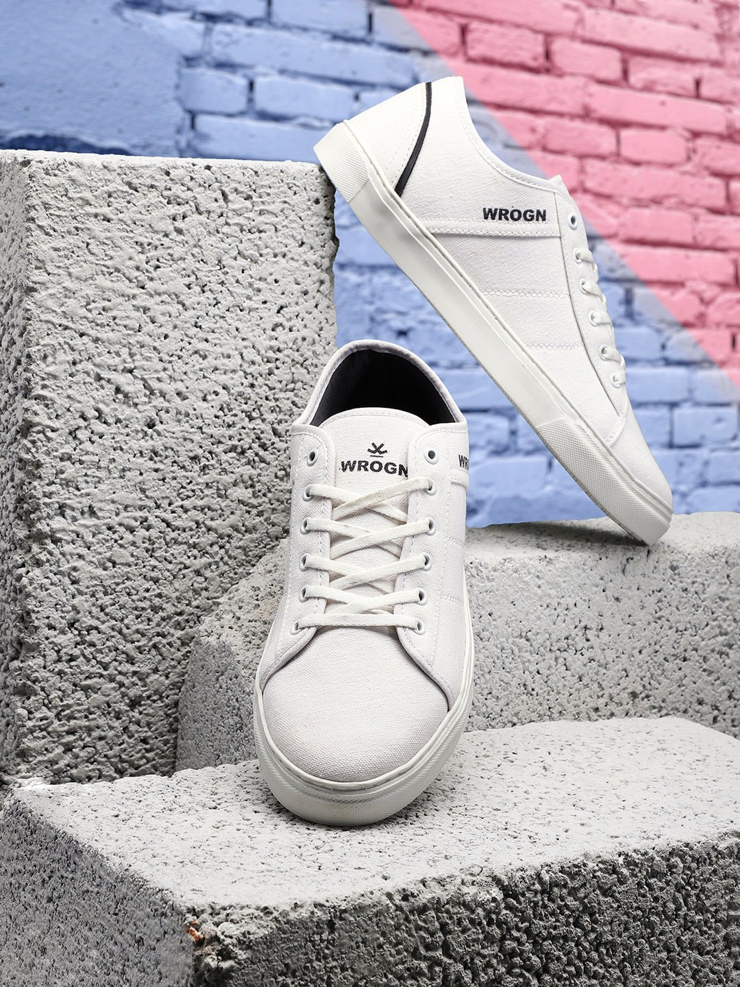 

WROGN Men White Solid Sneakers