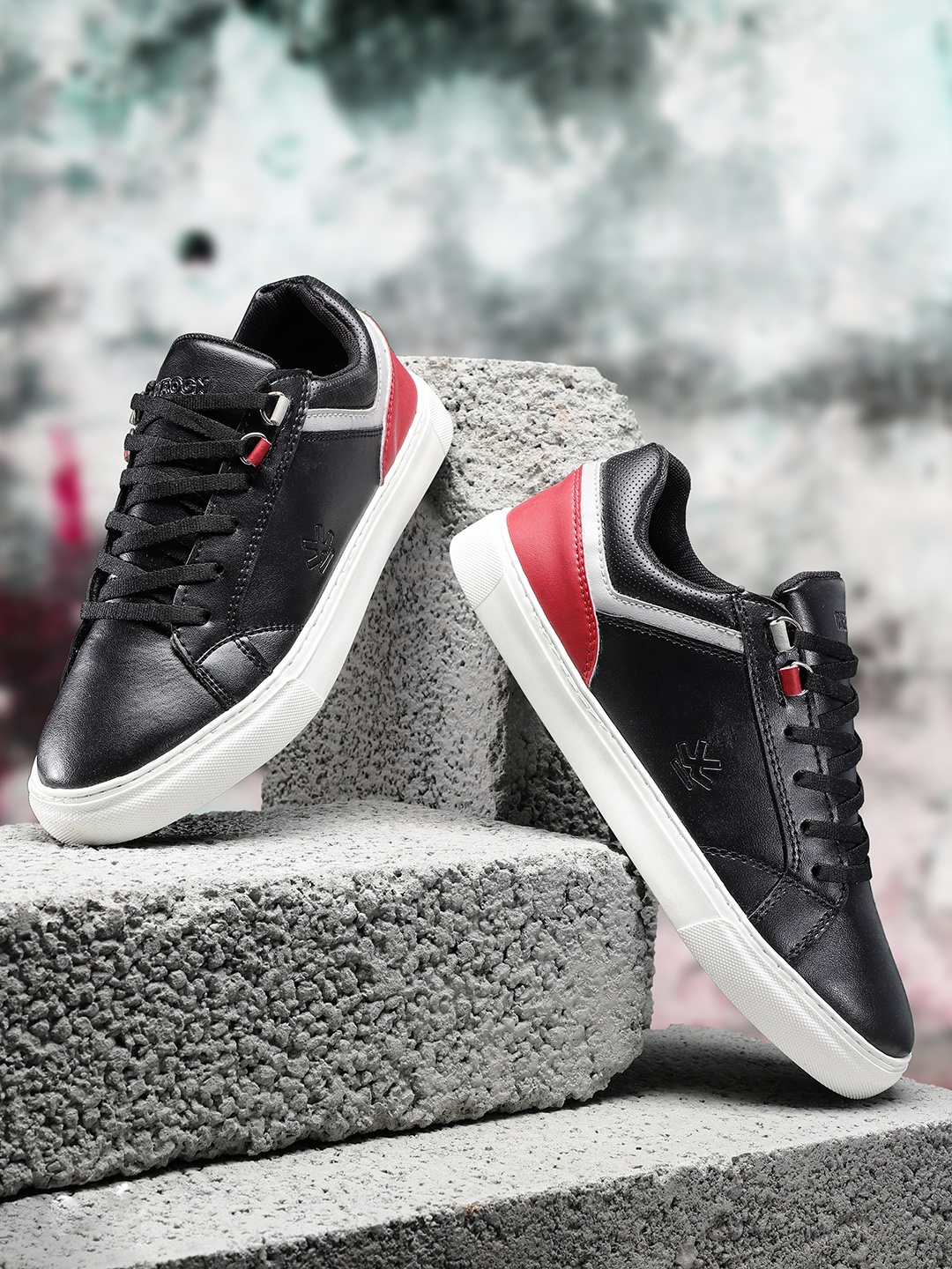 

WROGN Men Black Solid Sneakers