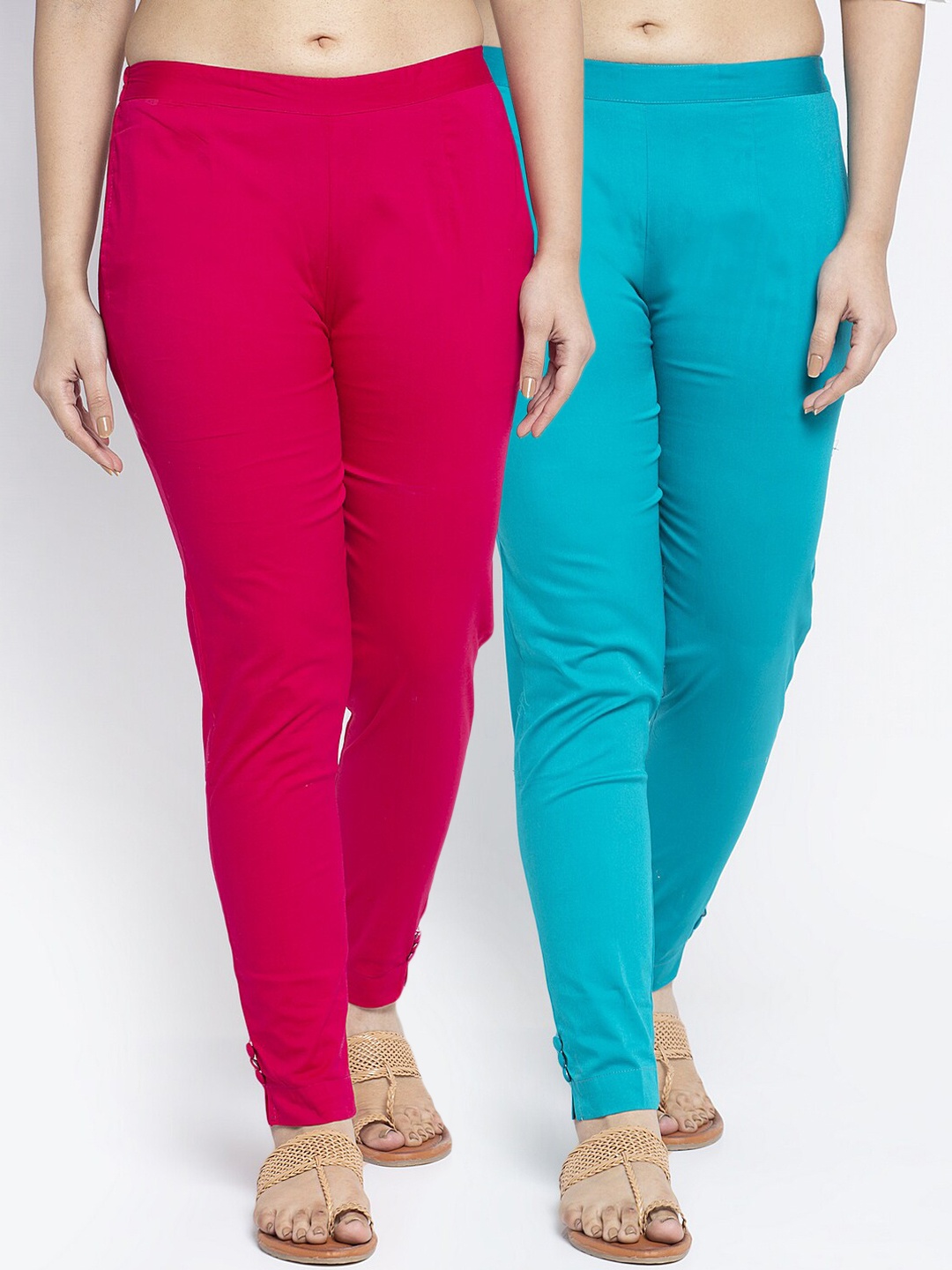 

GRACIT Women Pink Cigerette Trousers