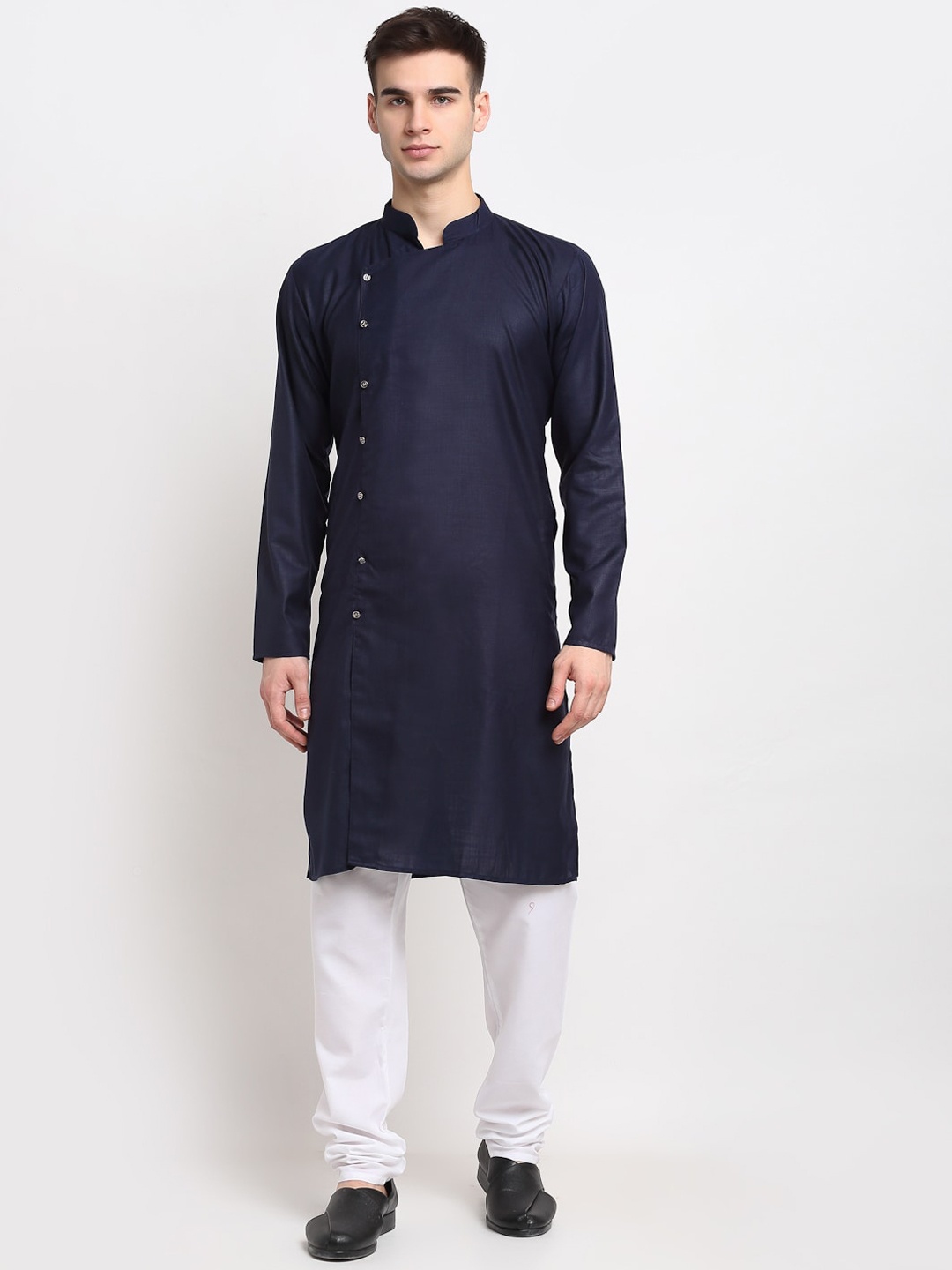 

Jompers Men Navy Blue Kurta