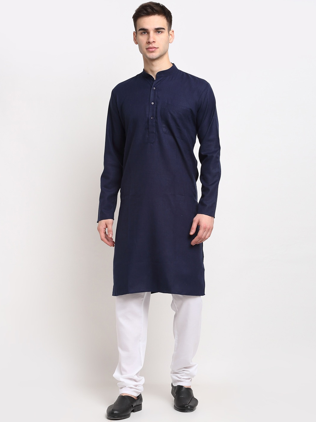 

Jompers Men Navy Blue Kurta