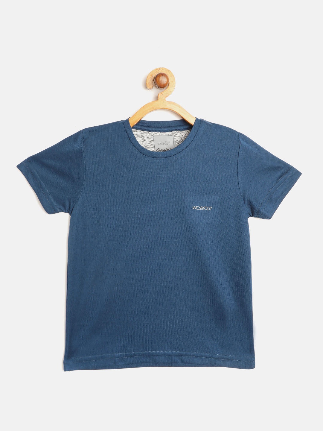 

Sweet Dreams Boys Teal Blue Solid Round Neck Workout T-shirt