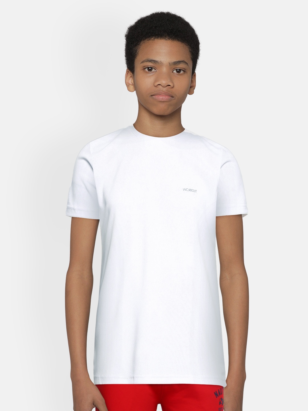 

Sweet Dreams Boys White Solid T-shirt