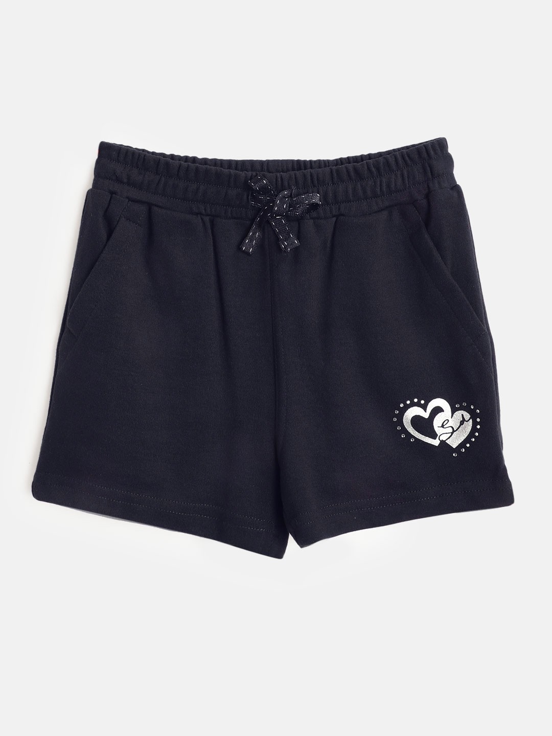 

Sweet Dreams Girls Navy Blue Solid Lounge Shorts